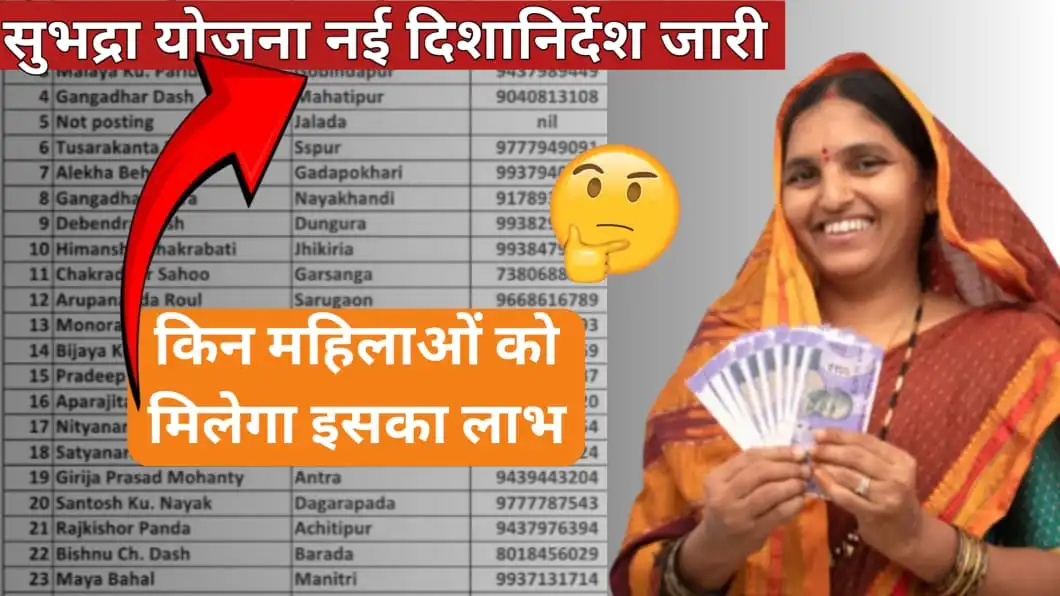 Subhadra Yojana Rejected List